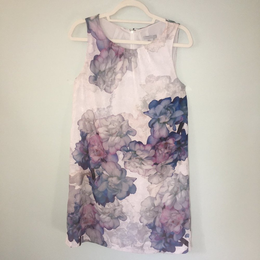 H&M Photo-Floral Sleeveless A-Line Dress size 12